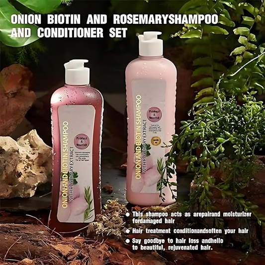 Onion Biotin and Rosemary Shampoo Set